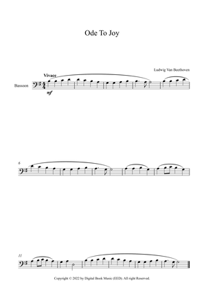 Ode To Joy - Ludwig Van Beethoven (Bassoon)