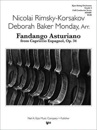 Book cover for Fandango Asturiano From Capriccio Espagnol,Op34-Score