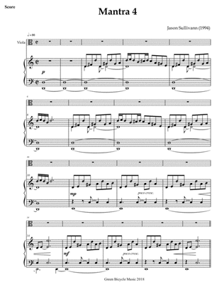 Mantra 4 - for Viola and Piano