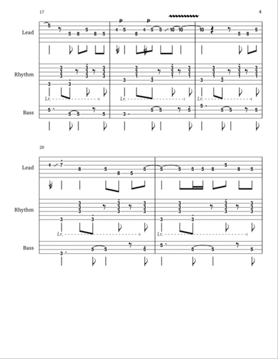 Gringo Astuto Bass Clarinet scores gallery preview page 4