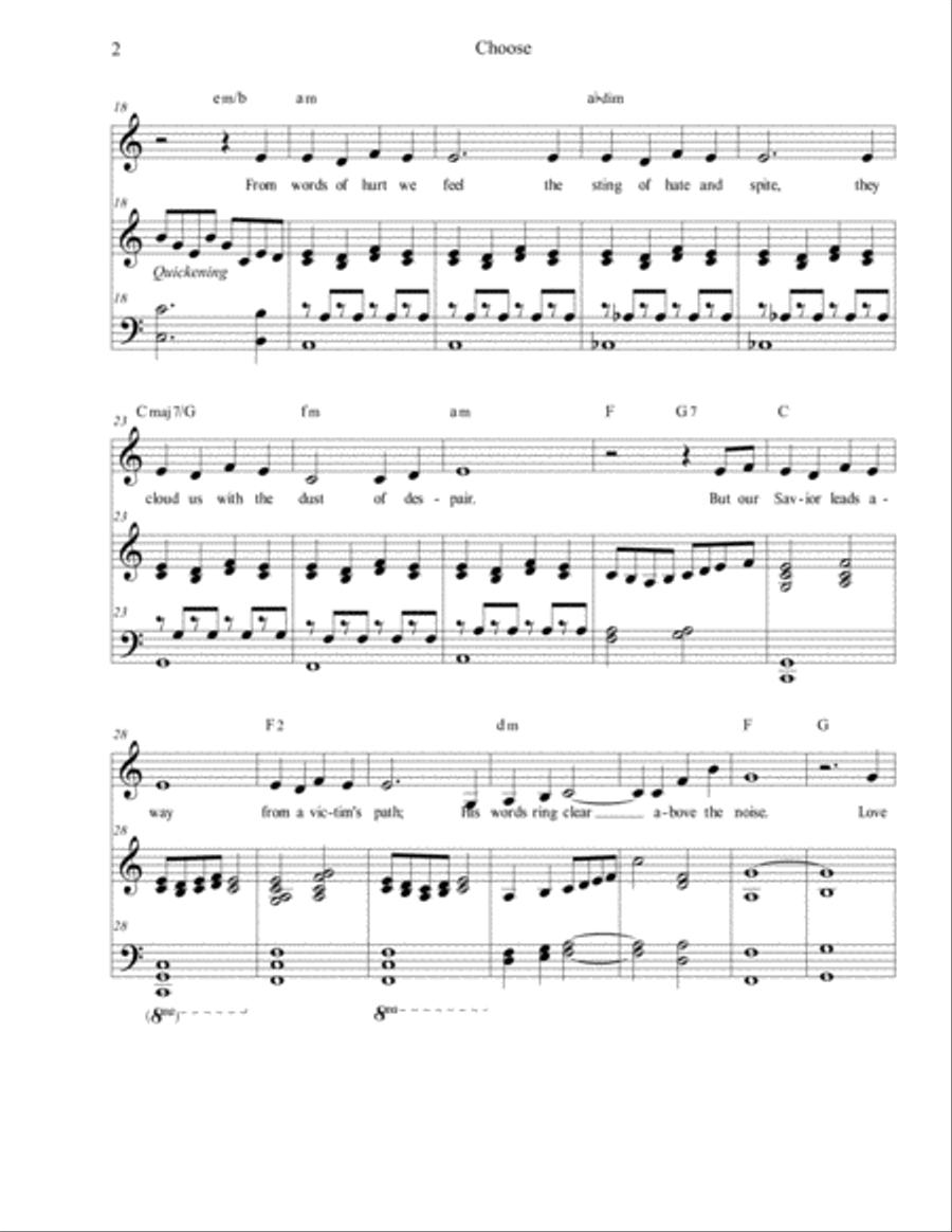 Choose (Romans 12) Voice Solo scores gallery preview page 2