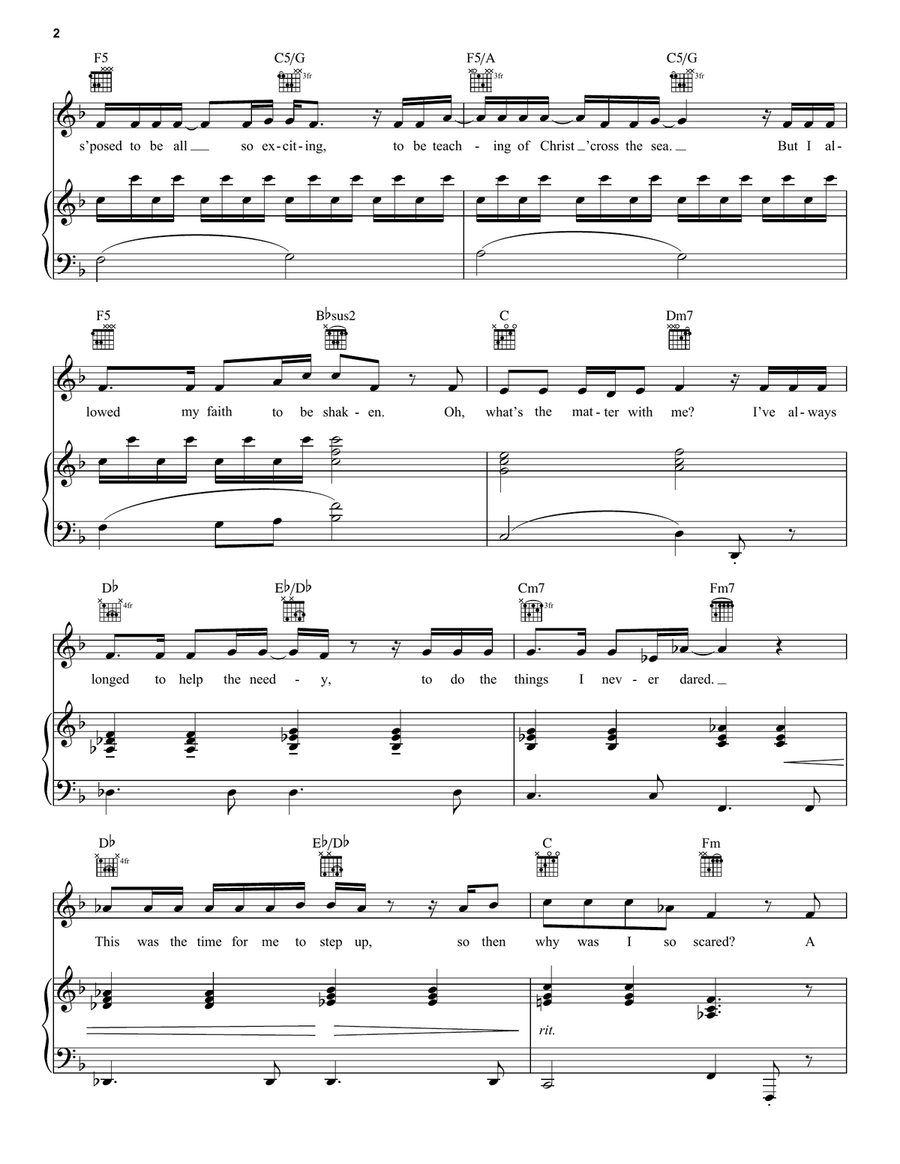 I Believe (from The Book of Mormon) Piano, Vocal, Guitar scores gallery preview page 2
