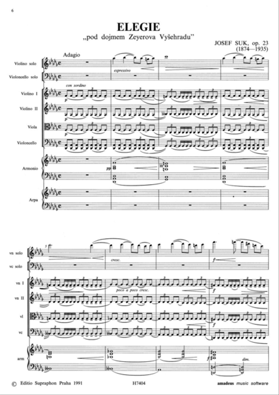 Elegie, op. 23 Elegie, op. 23 Harp scores gallery preview page 2
