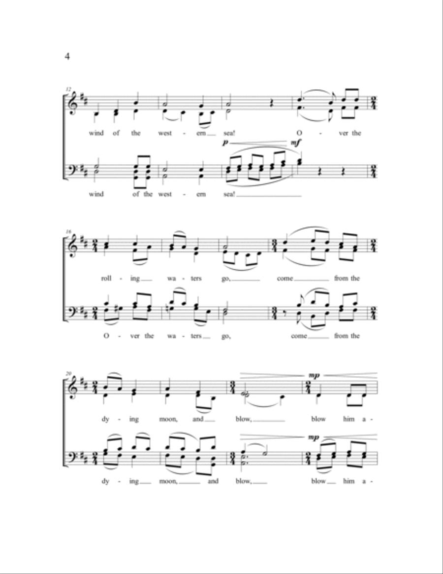 Sweet and Low 4-Part scores gallery preview page 6