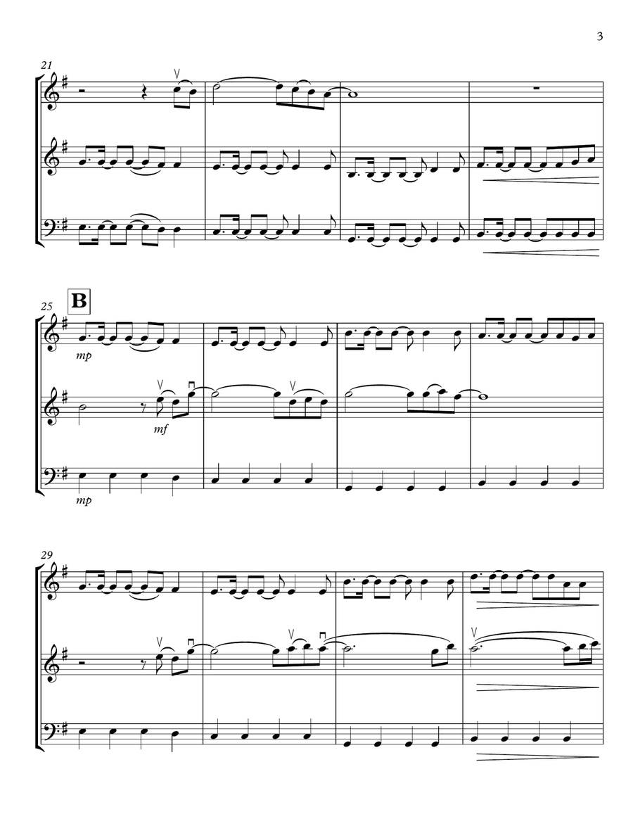 A Sky Full Of Stars String Trio scores gallery preview page 3