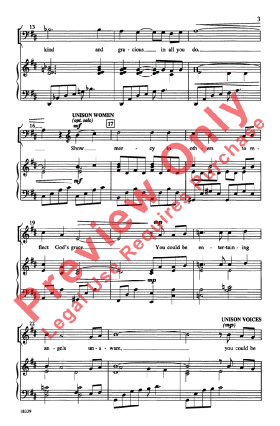 Love One Another Love One Another 4-Part scores gallery preview page 3