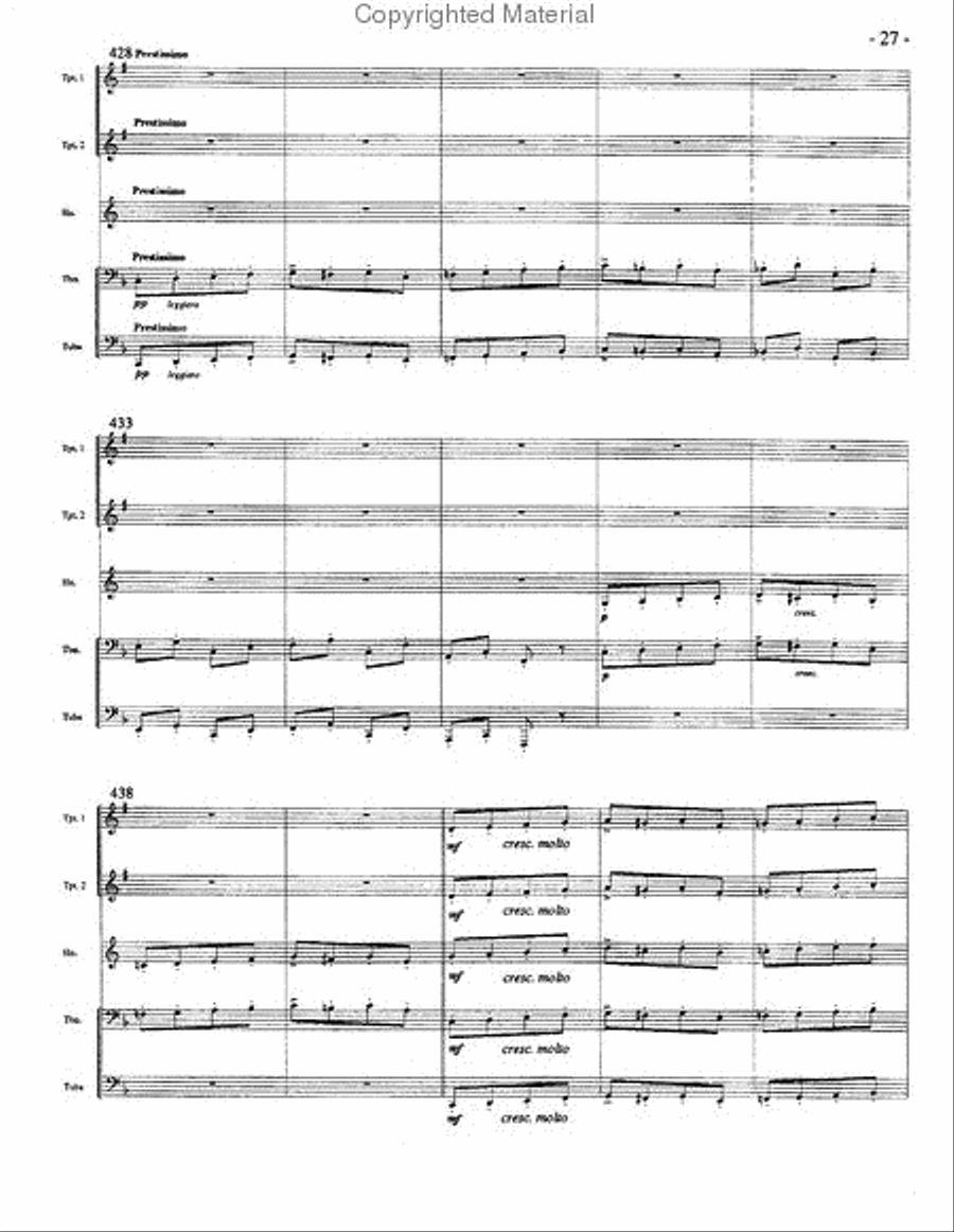 Hungarian Rhapsody No. 2 Brass Quintet scores gallery preview page 12