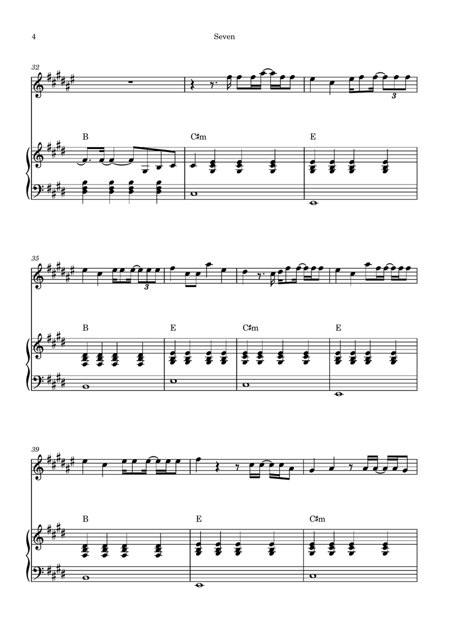 Seven Piano scores gallery preview page 4