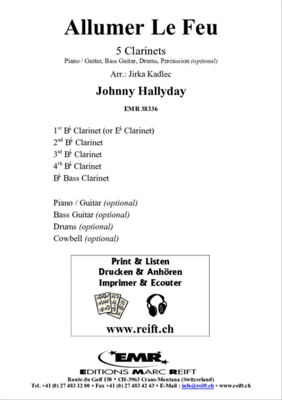 Allumer Le Feu Allumer Le Feu Clarinet scores gallery preview page 2