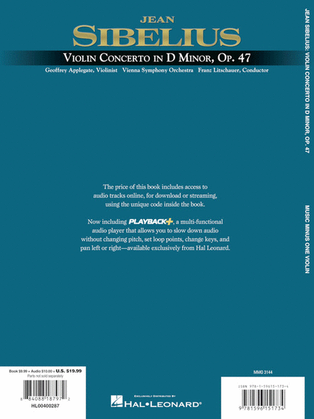 Sibelius - Violin Concerto in D Minor, Op. 47 image number null