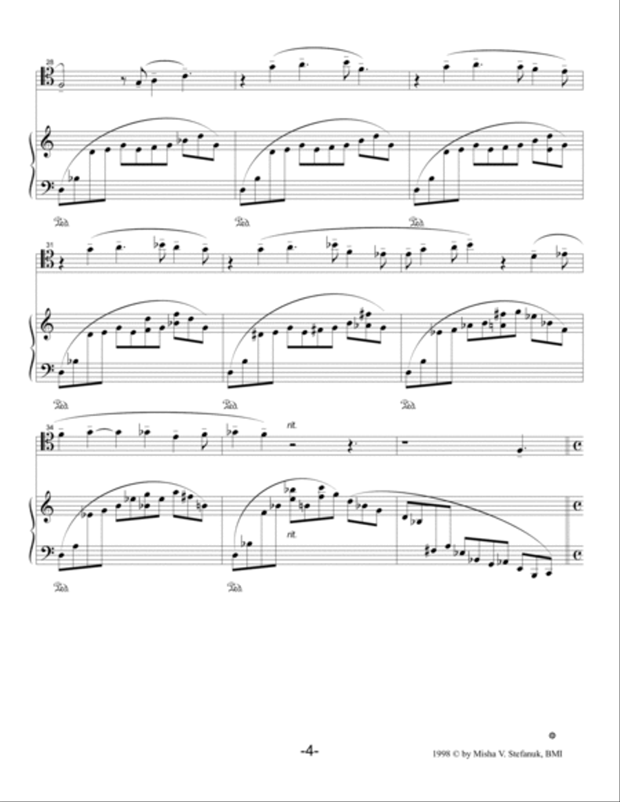 Sonata for Trombone and Piano op.68 Piano Accompaniment scores gallery preview page 5