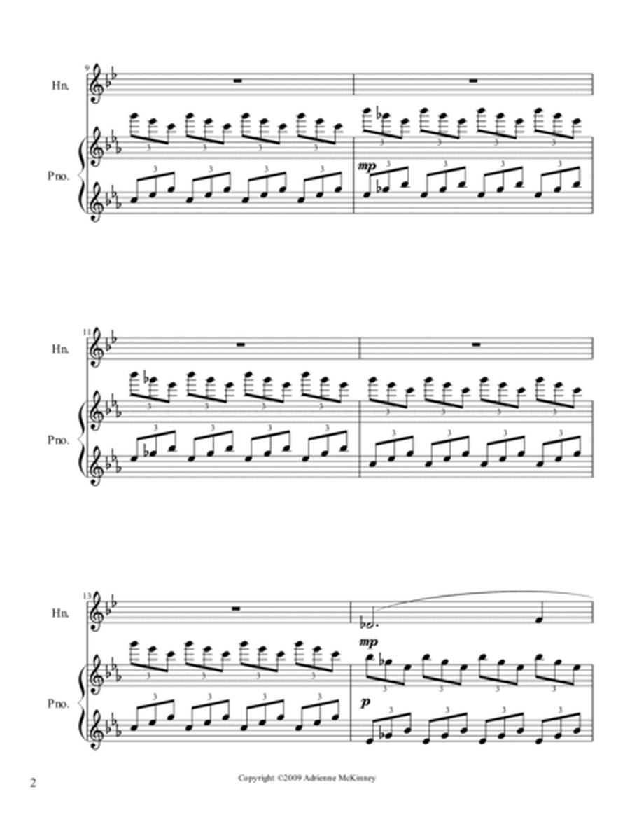 Sketch for Horn and Piano image number null