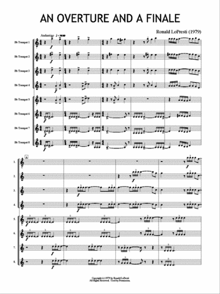 An Overture and a Finale Small Ensemble scores gallery preview page 2