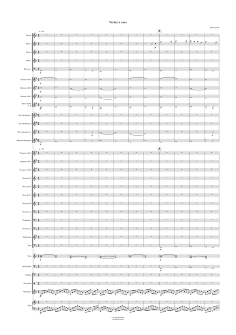 Venint a casa Concert Band scores gallery preview page 1