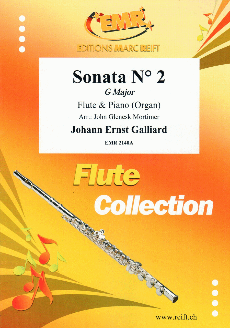 Sonata No. 2 in G Major Sonata No. 2 in G Major Flute Solo scores gallery preview page 1