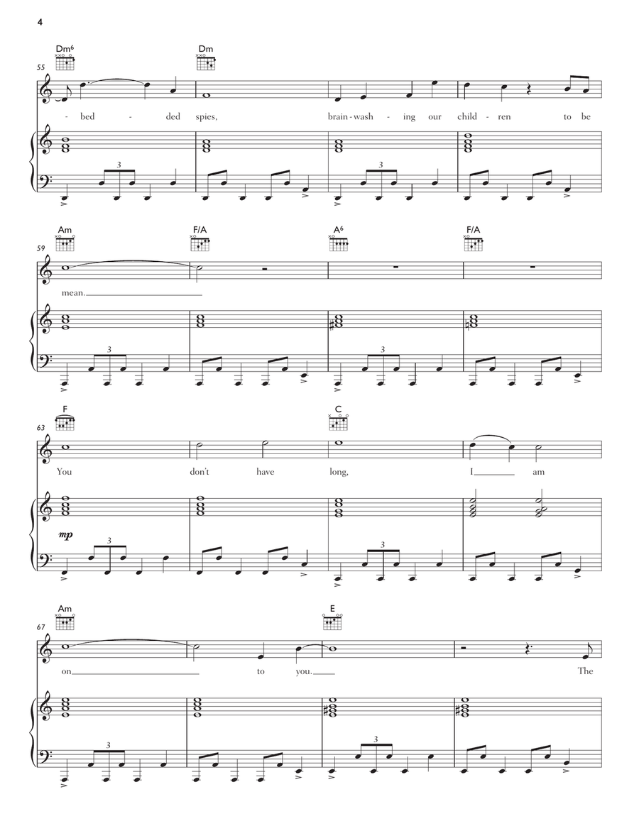 Supremacy Piano, Vocal, Guitar scores gallery preview page 4