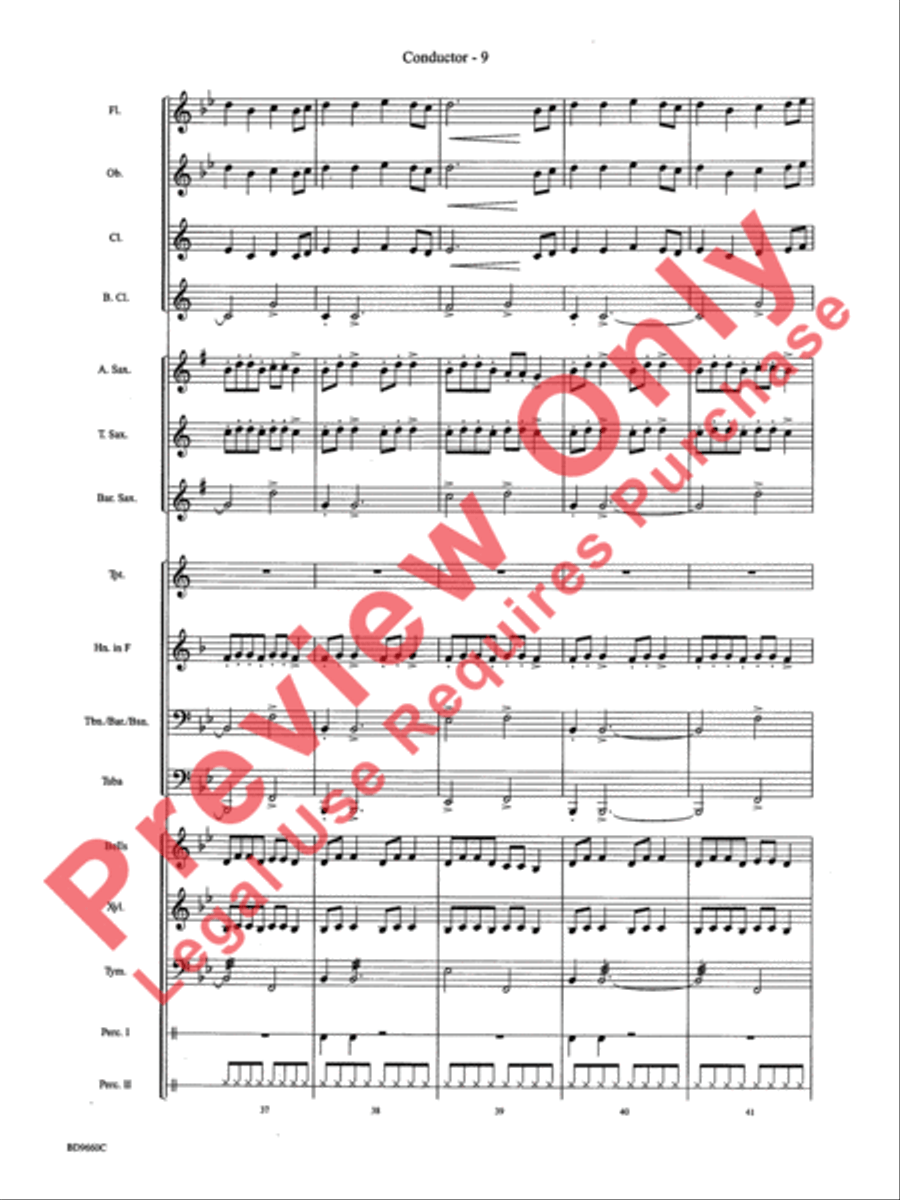 Declaration and Dance Concert Band scores gallery preview page 11