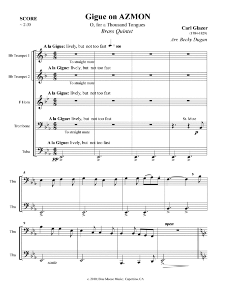 AZMON - Gigue AZMON - Gigue Sacred scores gallery preview page 3