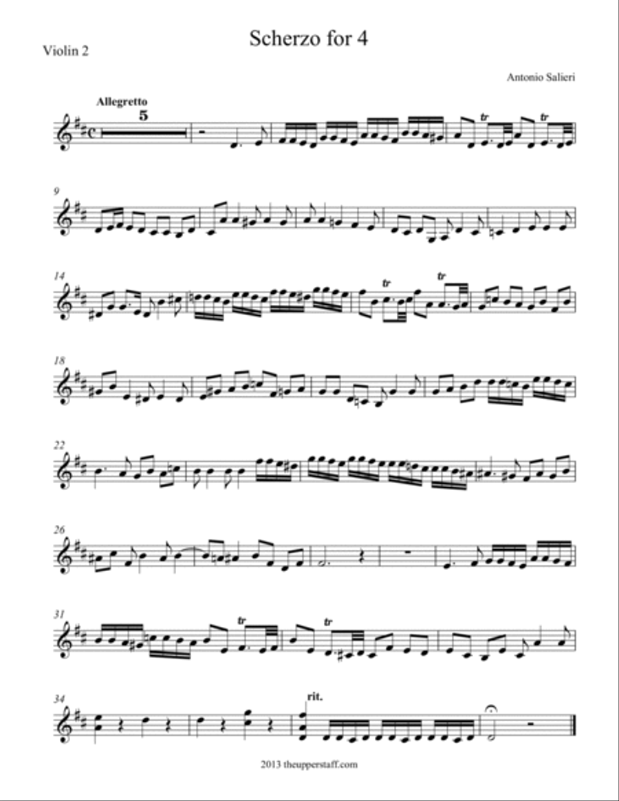 Scherzo for 4 String Quartet scores gallery preview page 3