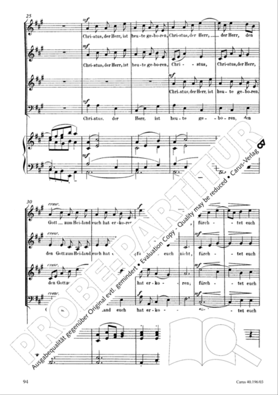 Die Geburt Christi SSA scores gallery preview page 95
