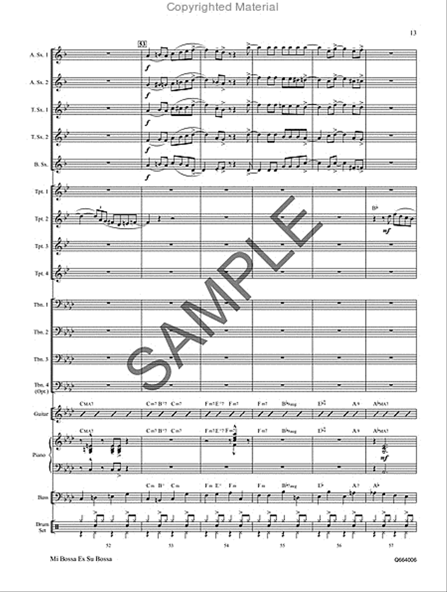 Mi Bossa Es Su Bossa Organ scores gallery preview page 14