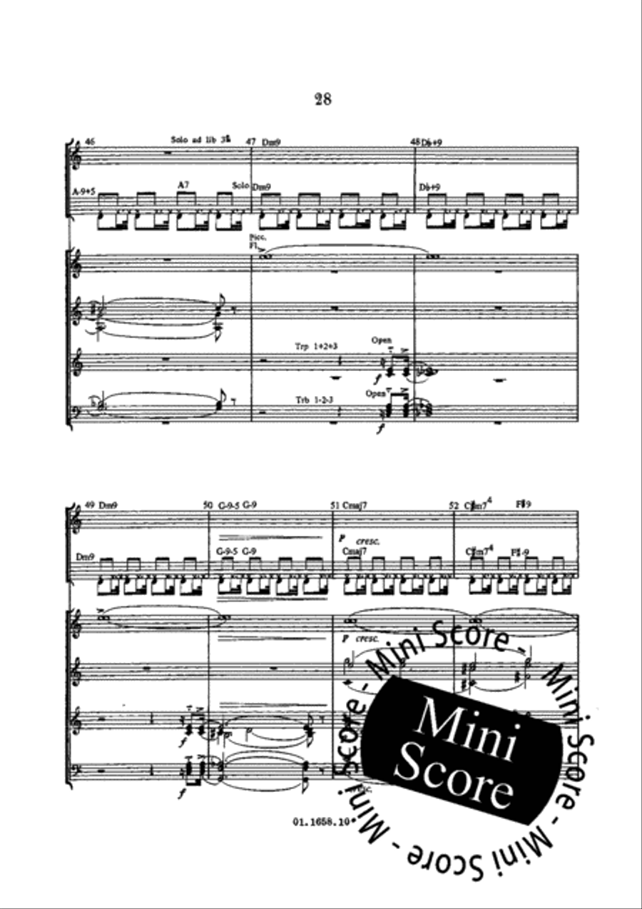 A Suite for Jazz Ensemble Concert Band scores gallery preview page 32