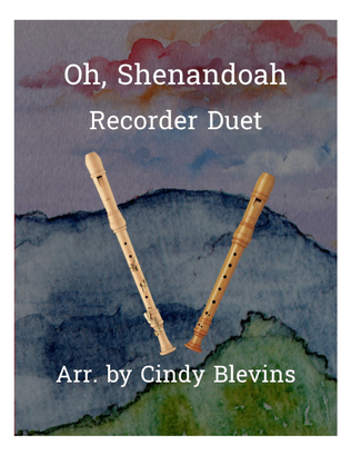 Book cover for Oh, Shenandoah, Recorder Duet