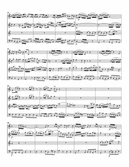 Aria: Jesu, beuge doch mein Herze from Cantata BWV 47 (arrangement for 4 recorders)