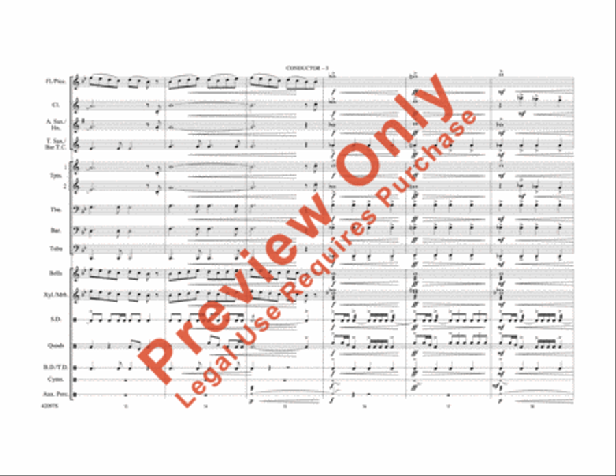 Man of Steel, Part 1 Marching Band scores gallery preview page 4