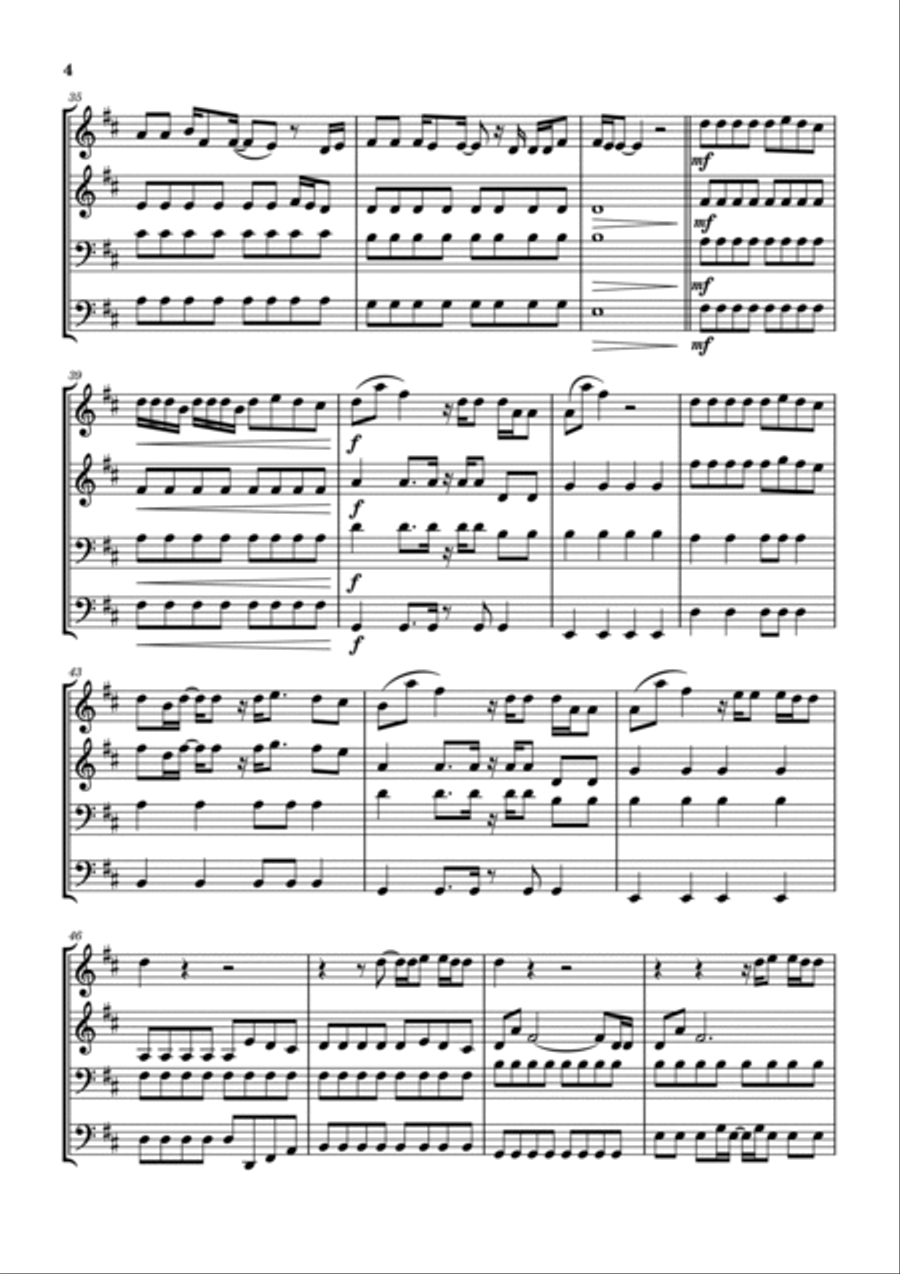 Every Time I Hear That Song Brass Ensemble scores gallery preview page 5