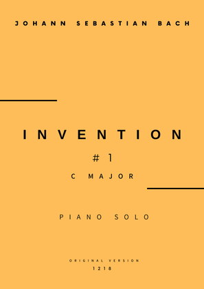 Book cover for Invention No.1 in C Major - Piano Solo (Original Version)