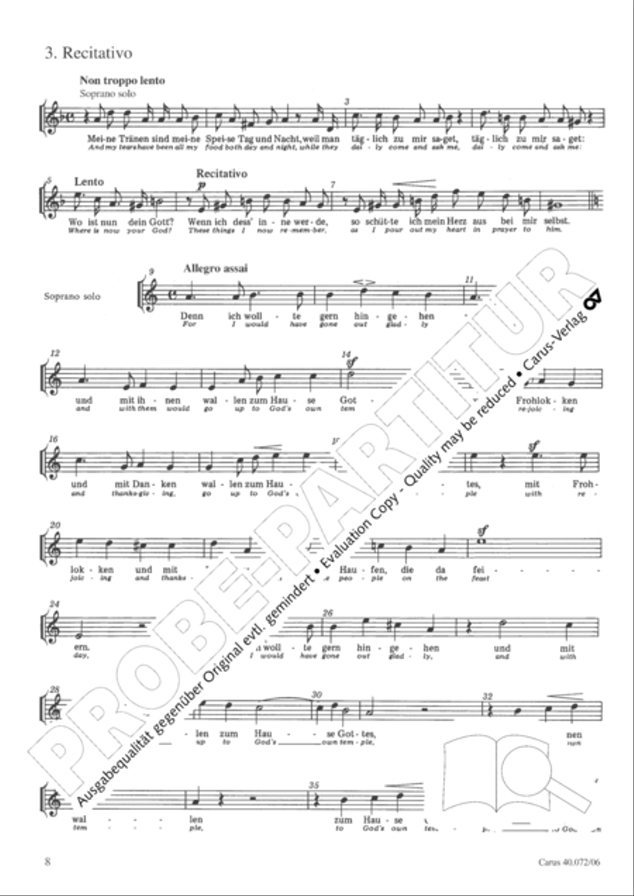 Psalm 42 4-Part scores gallery preview page 9