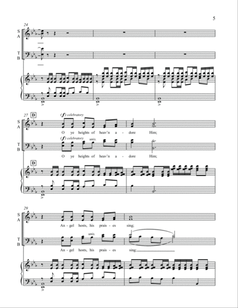 Alpha and Omega: 1. The Father's Love 4-Part scores gallery preview page 5