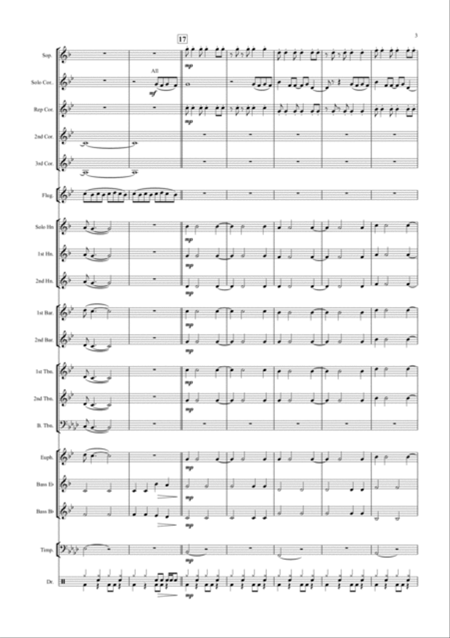 Blinding Lights Blinding Lights Brass Band scores gallery preview page 3
