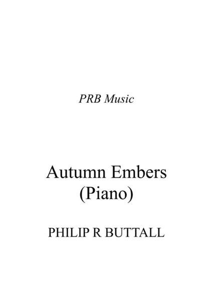 Autumn Embers (Piano Solo) image number null
