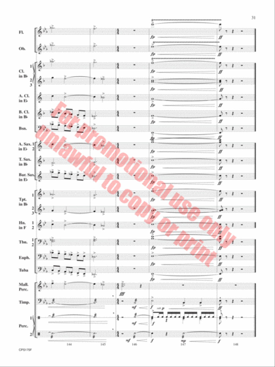 Aberystwyth Variants Aberystwyth Variants Concert Band scores gallery preview page 32
