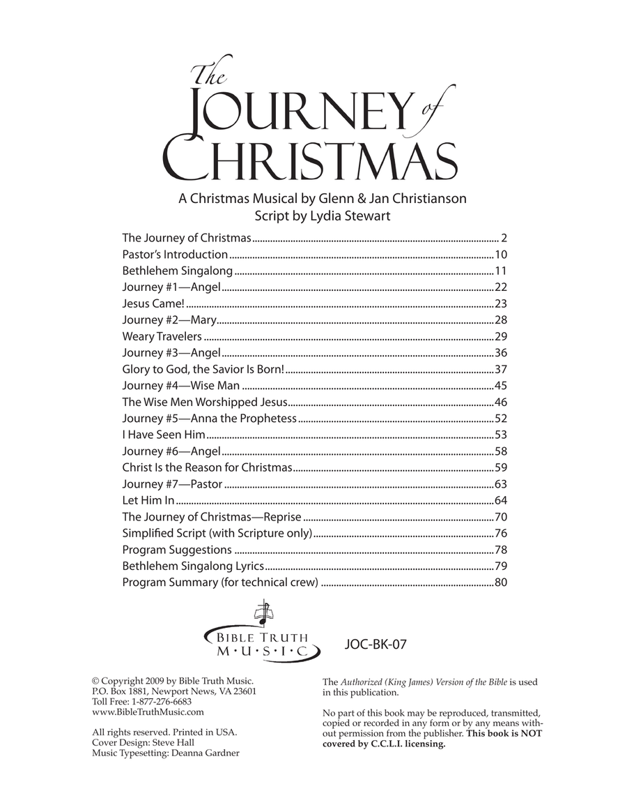 The Journey Of Christmas - Christmas Cantata 4-Part scores gallery preview page 1