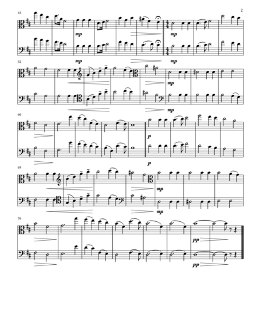 Five Pieces for 2 Violins and Piano String Duet scores gallery preview page 2