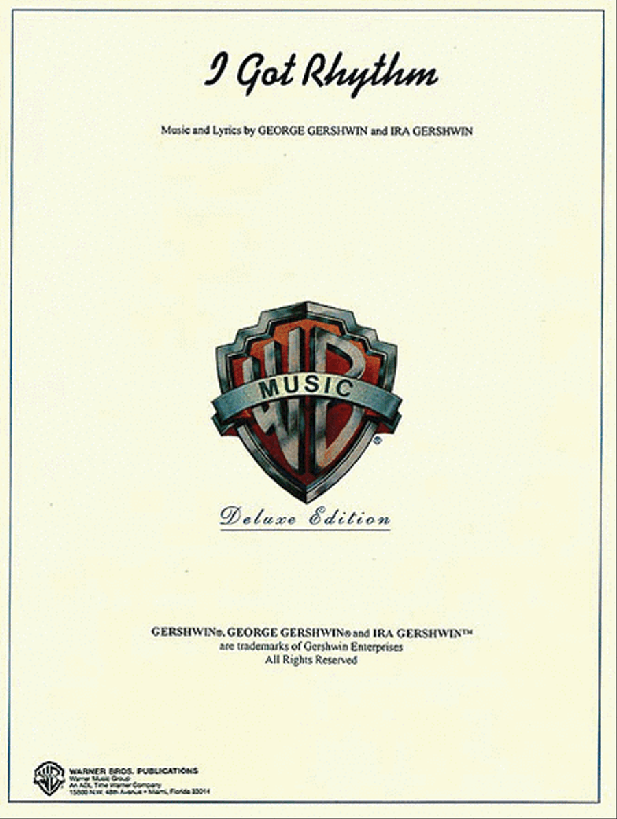 I Got Rhythm Piano, Vocal, Guitar scores gallery preview page 1