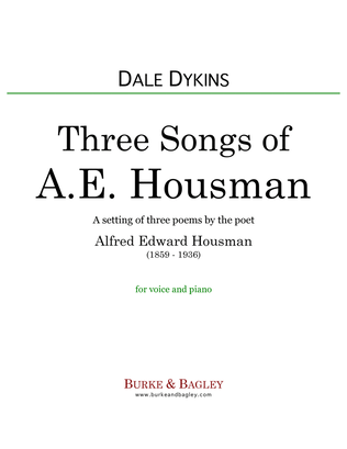Three Songs of A. E. Housman