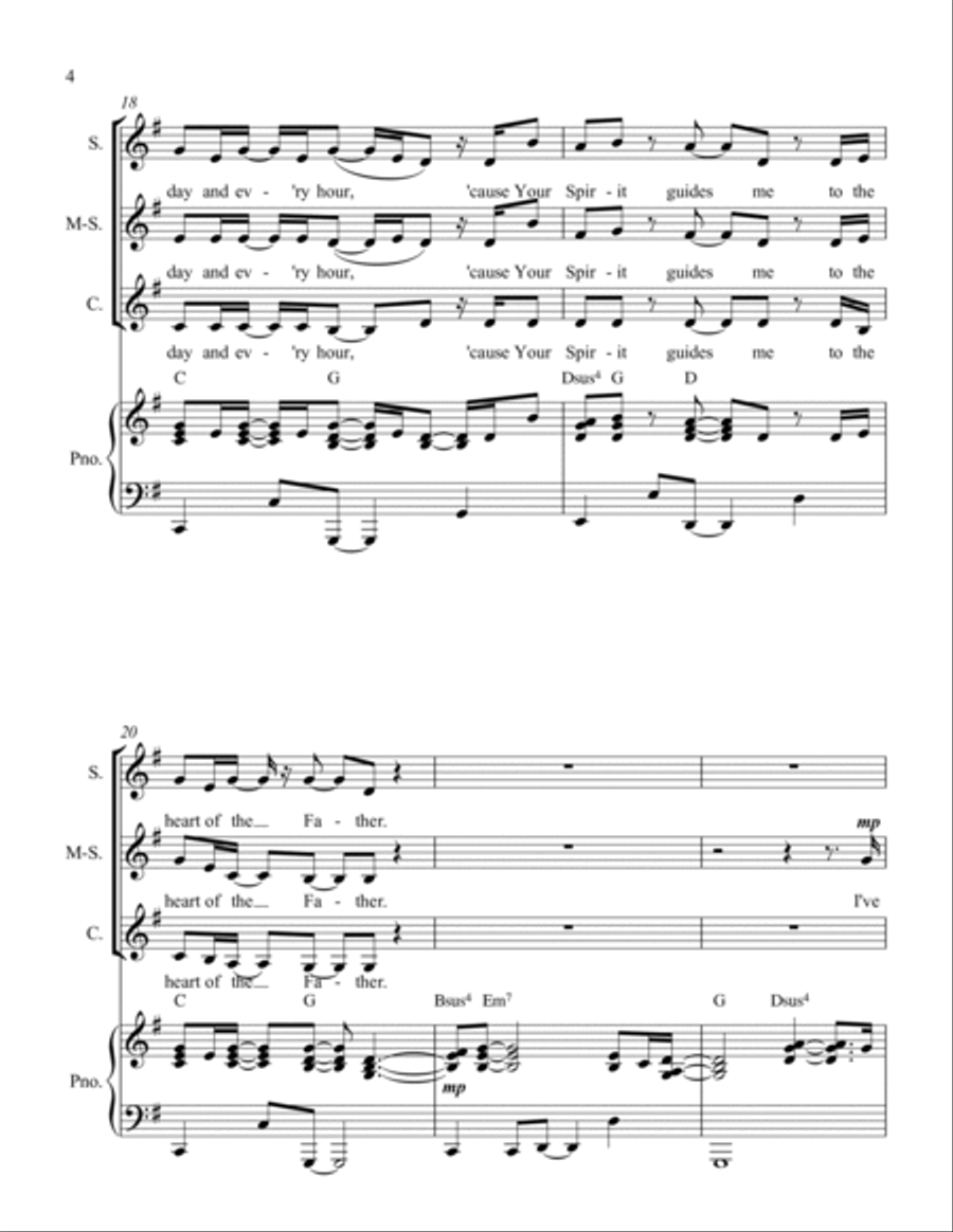 Heart Of The Father Heart Of The Father SSA scores gallery preview page 5