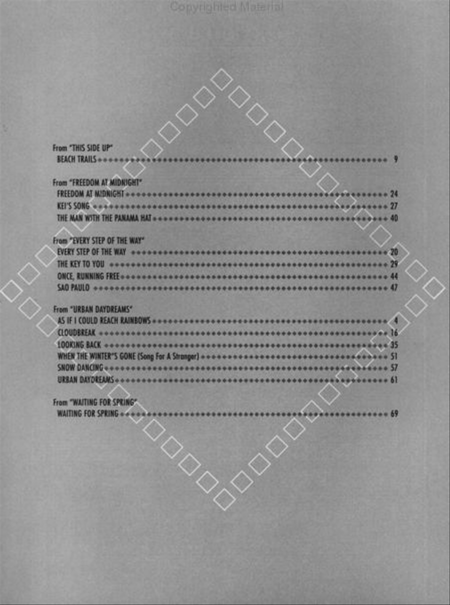 David Benoit – Anthology Piano, Vocal, Guitar scores gallery preview page 2