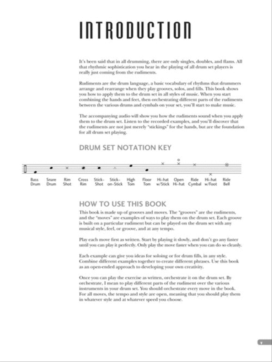 Rudiment Grooves for Drum Set Drum Set scores gallery preview page 3
