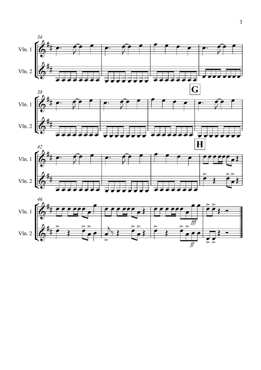 Under Pressure Violin Solo scores gallery preview page 3