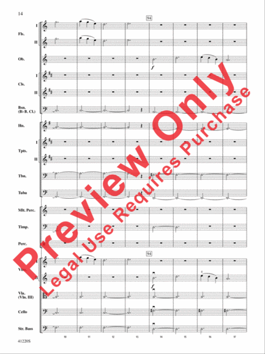 Downton Abbey -- The Suite Full Orchestra scores gallery preview page 15