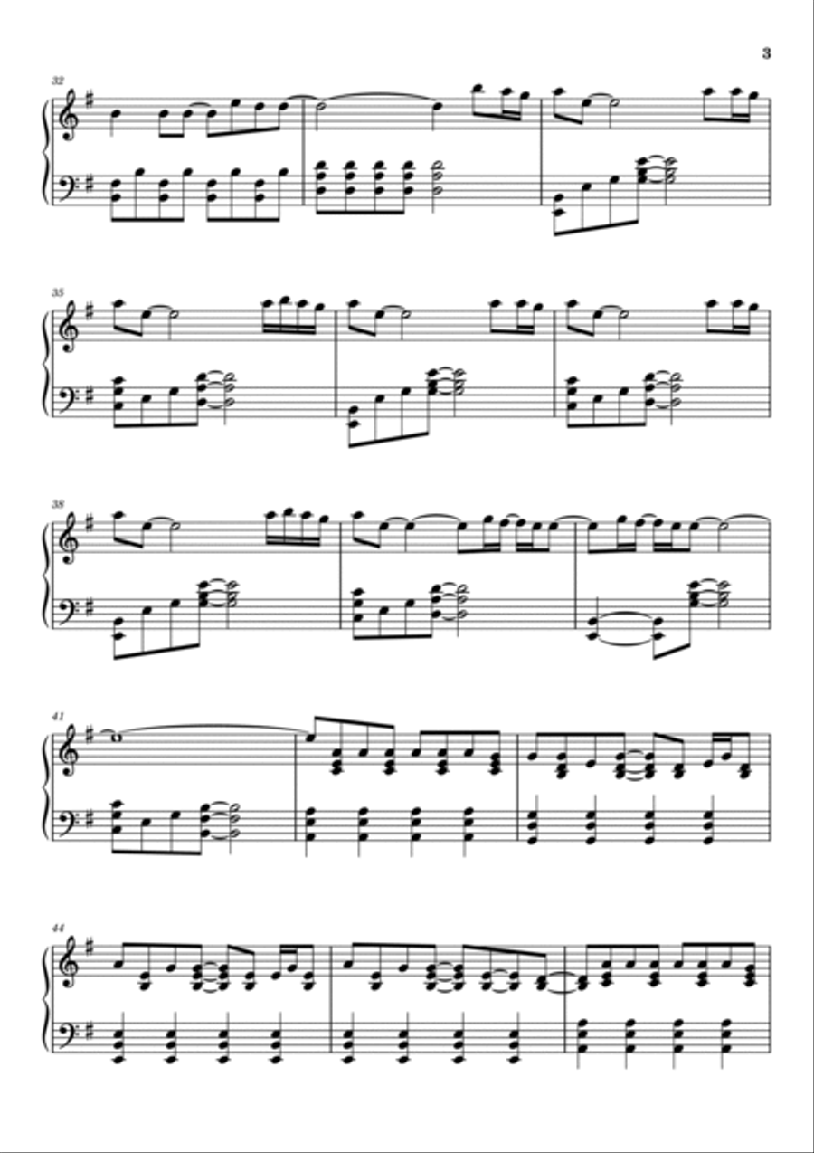 Give In To Me Piano Solo scores gallery preview page 3