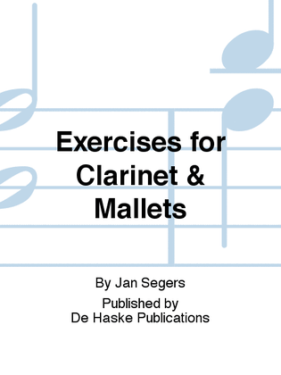 Book cover for Exercises for Clarinet & Mallets