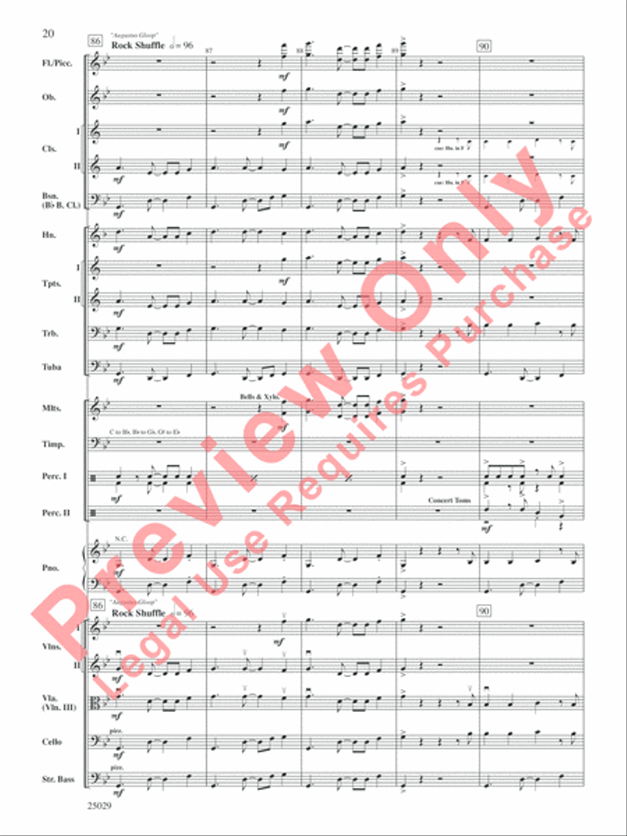 Charlie and the Chocolate Factory, Selections from the Original Movie Soundtrack Full Orchestra scores gallery preview page 21