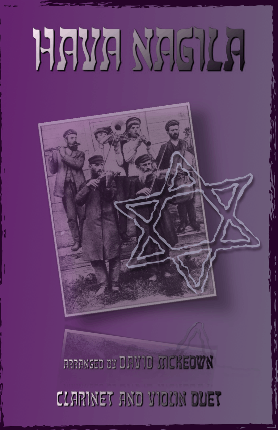 Hava Nagila, Klezmer tune for Clarinet and Violin Duet Clarinet scores gallery preview page 1