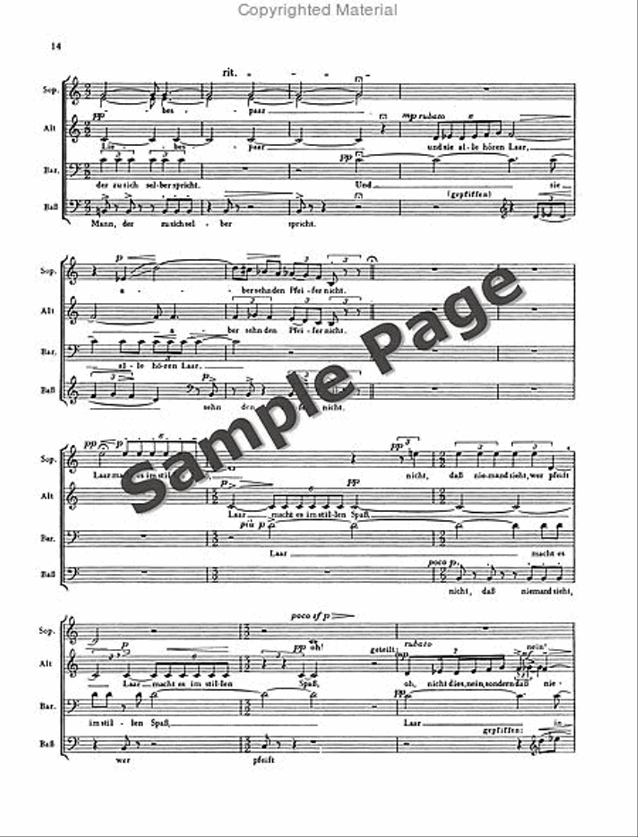 Wyttenbach J Sutil+laar Scherzlieder Mixed Choir scores gallery preview page 15